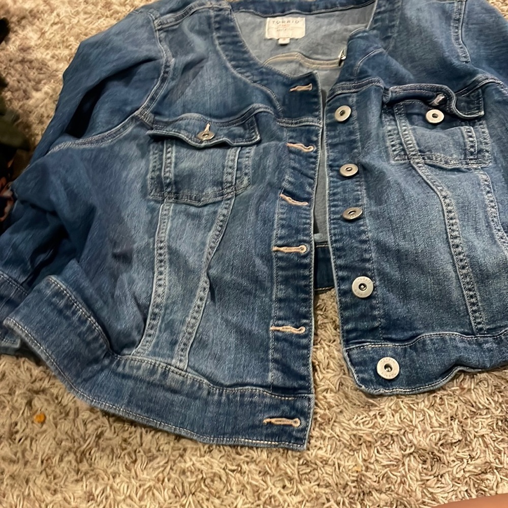 Jean 3/4 sleeve jean jacket